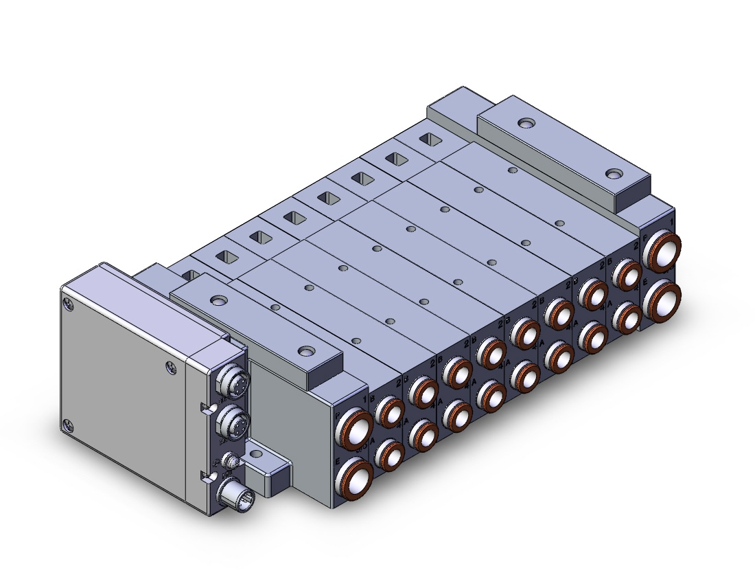 SMC SS5V3-W10S1DAND-08B-C8 mfld, plug-in, SS5V3 MANIFOLD SV3000