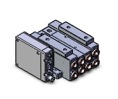 SMC SS5V3-W10S1EAND-02B-N11 mfld, plug-in, SS5V3 MANIFOLD SV3000