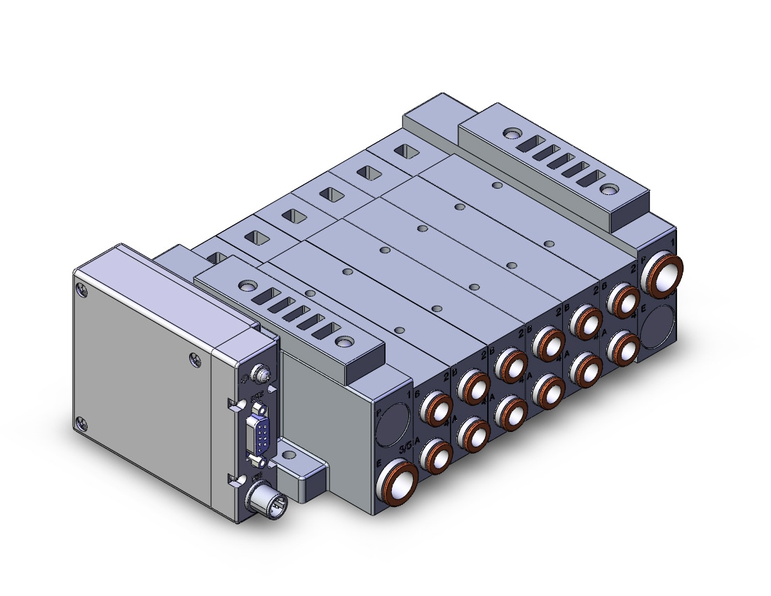 SMC SS5V3-W10S1EAND-06BS-C8 ss5v1 built in fitting (>1/4), SS5V3 MANIFOLD SV3000