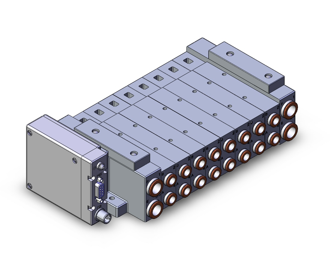 SMC SS5V3-W10S1EAND-08B-C8 ss5v1 built in fitting (>1/4), SS5V3 MANIFOLD SV3000