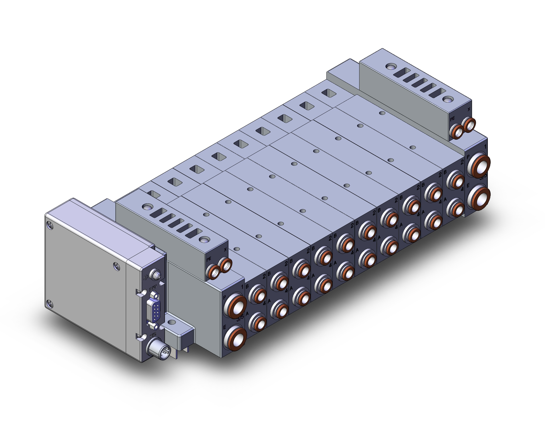 SMC SS5V3-W10S1EAND-10BRS-N7-D0 ss5v1 other size rating, SS5V3 MANIFOLD SV3000