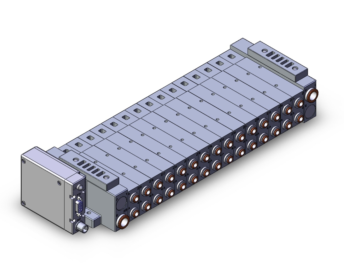 SMC SS5V3-W10S1EAND-15BS-C6 mfld, plug-in, SS5V3 MANIFOLD SV3000