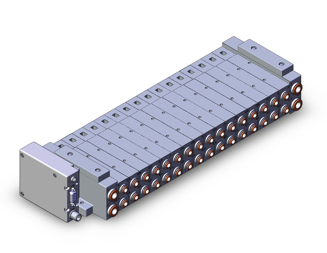 SMC SS5V3-W10S1EAND-16B-N7 mfld, plug-in, SS5V3 MANIFOLD SV3000