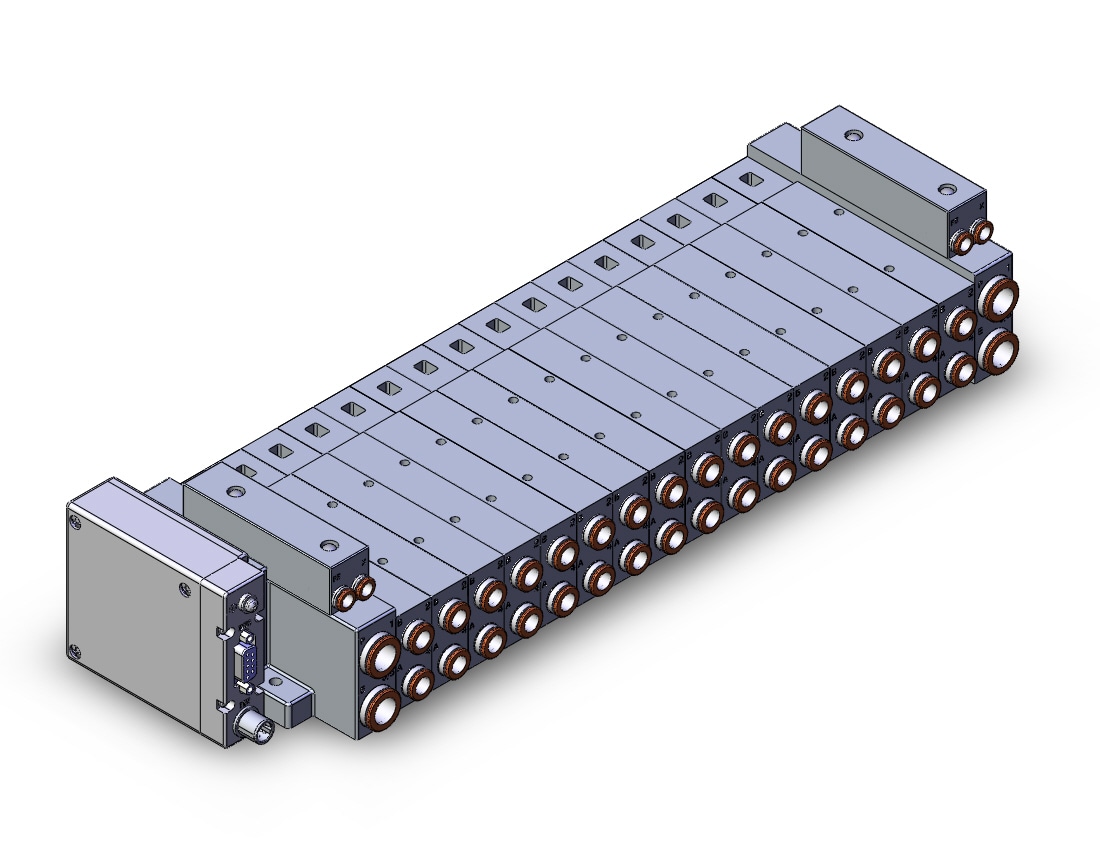 SMC SS5V3-W10S1EAND-16BR-C8 mfld, plug-in, SS5V3 MANIFOLD SV3000