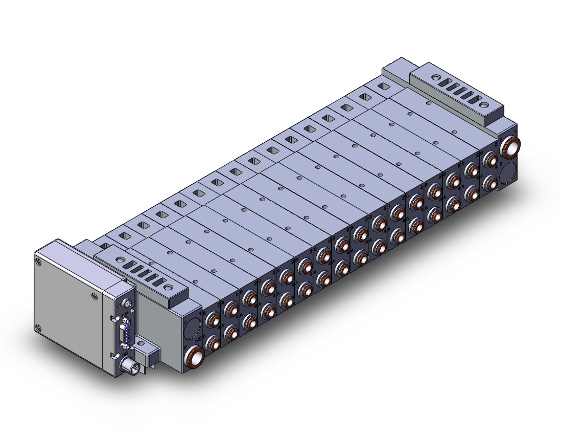 SMC SS5V3-W10S1EAND-16BS-C6-D0 mfld, plug-in, SS5V3 MANIFOLD SV3000