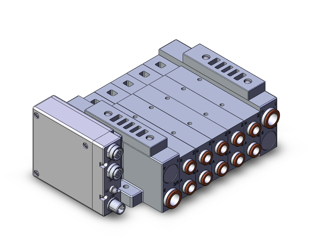 SMC SS5V3-W10S1FAND-05BS-C8 ss5v1 built in fitting (>1/4), SS5V3 MANIFOLD SV3000