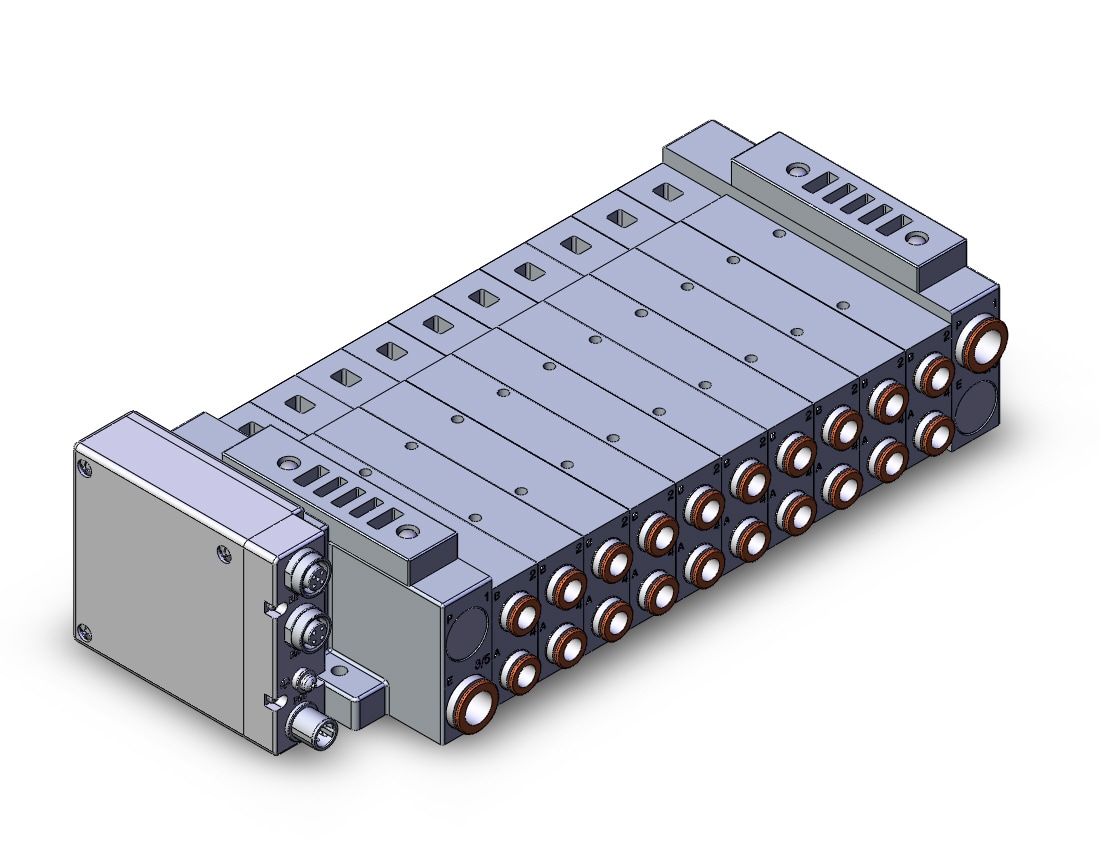 SMC SS5V3-W10S1FAND-10BS-C8 ss5v1 built in fitting (>1/4), SS5V3 MANIFOLD SV3000