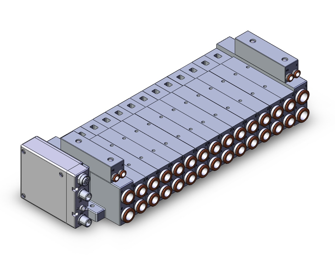 SMC SS5V3-W10S1QAND-13BR-C10 mfld, plug-in, SS5V3 MANIFOLD SV3000