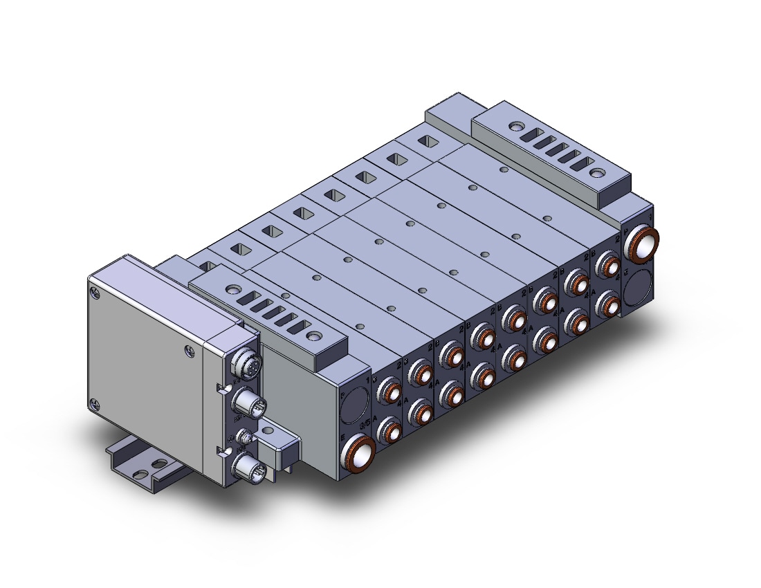 SMC SS5V3-W10S1QBD-08BS-C6-D mfld, plug-in, SS5V3 MANIFOLD SV3000