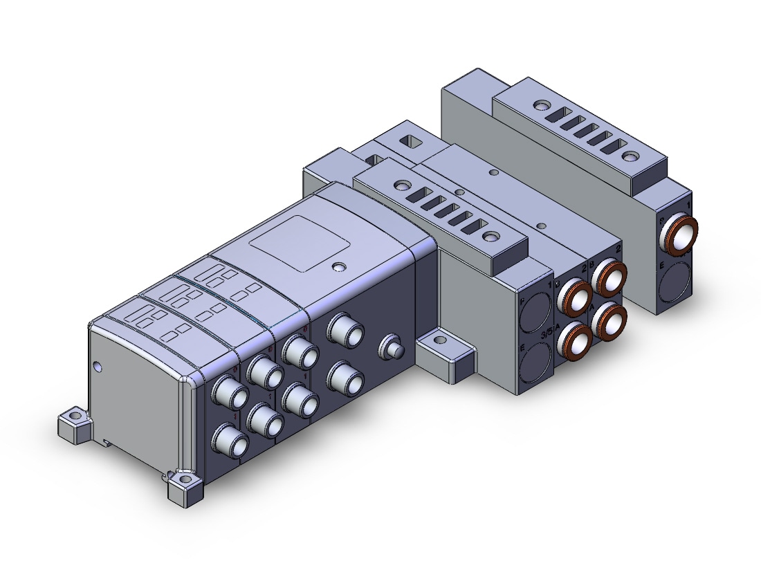 SMC SS5V3-W10S1QW31D-03US-C10-X160US ss5v1 built in fitting (>1/4), SS5V3 MANIFOLD SV3000