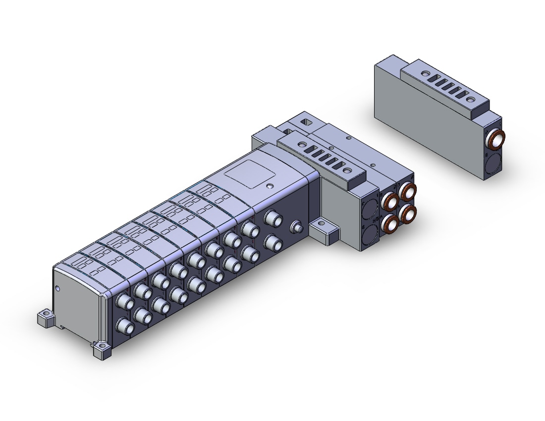 SMC SS5V3-W10S1QW81D-06US-C10-X160US ss5v1 built in fitting (>1/4), SS5V3 MANIFOLD SV3000