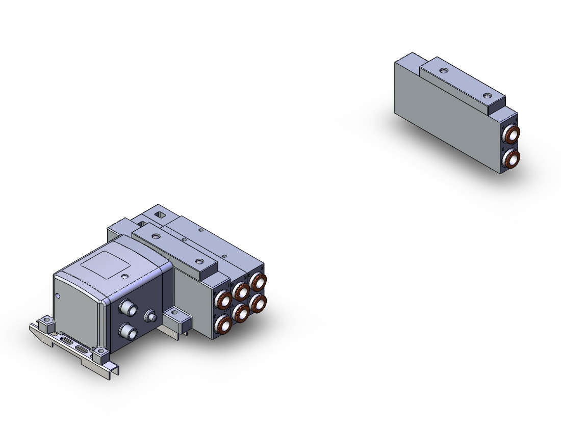 SMC SS5V3-W10S1QWD-16B-N11-D0-X160US ss5v1 built in fitting (>1/4), SS5V3 MANIFOLD SV3000