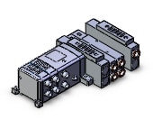 SMC SS5V3-W10S1ZEN22ND-03US-C10 mfld, ether net si unit, SS5V3 MANIFOLD SV3000