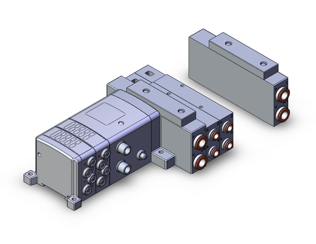 SMC SS5V3-W10S1ZEN23D-05B-N7 mfld, ether net si unit, SS5V3 MANIFOLD SV3000