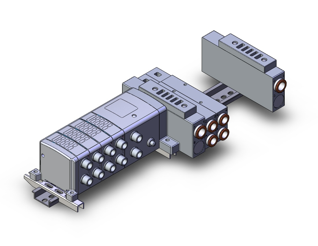 SMC SS5V3-W10S1ZEN42D-06BS-C10-D mfld, ether net si unit, SS5V3 MANIFOLD SV3000