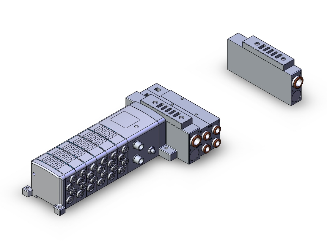 SMC SS5V3-W10S1ZEN63D-09BS-C8 mfld, ether net si unit, SS5V3 MANIFOLD SV3000