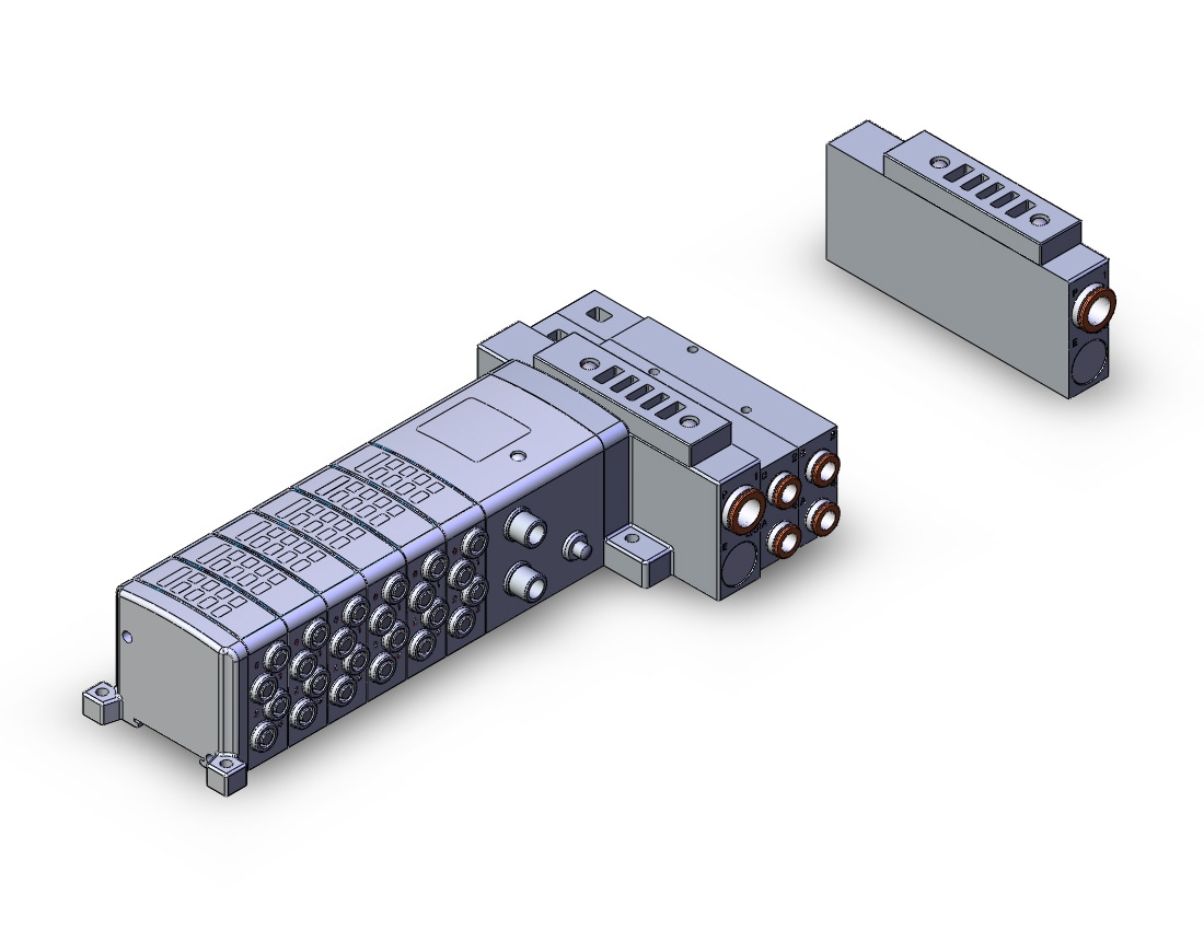 SMC SS5V3-W10S1ZEN63ND-08BS-C8 mfld, ether net si unit, SS5V3 MANIFOLD SV3000