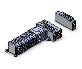 SMC SS5V3-W10S1ZEN73ND-06BS-C8 ss5v1 built in fitting (>1/4), SS5V3 MANIFOLD SV3000