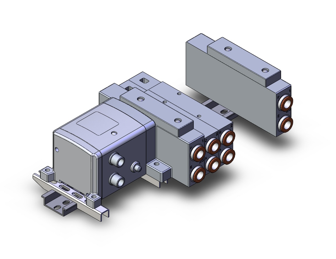 SMC SS5V3-W10S1ZEND-05B-N11-D mfld, ether net si unit, SS5V3 MANIFOLD SV3000