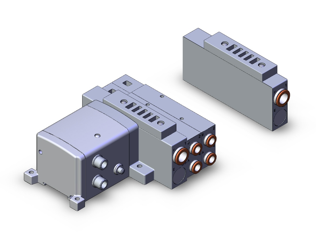 SMC SS5V3-W10S1ZEND-06BS-C8 mfld, ether net si unit, SS5V3 MANIFOLD SV3000