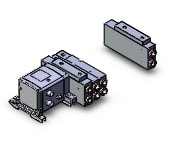 SMC SS5V3-W10S1ZEND-08B-N11-D0 mfld, ether net si unit, SS5V3 MANIFOLD SV3000