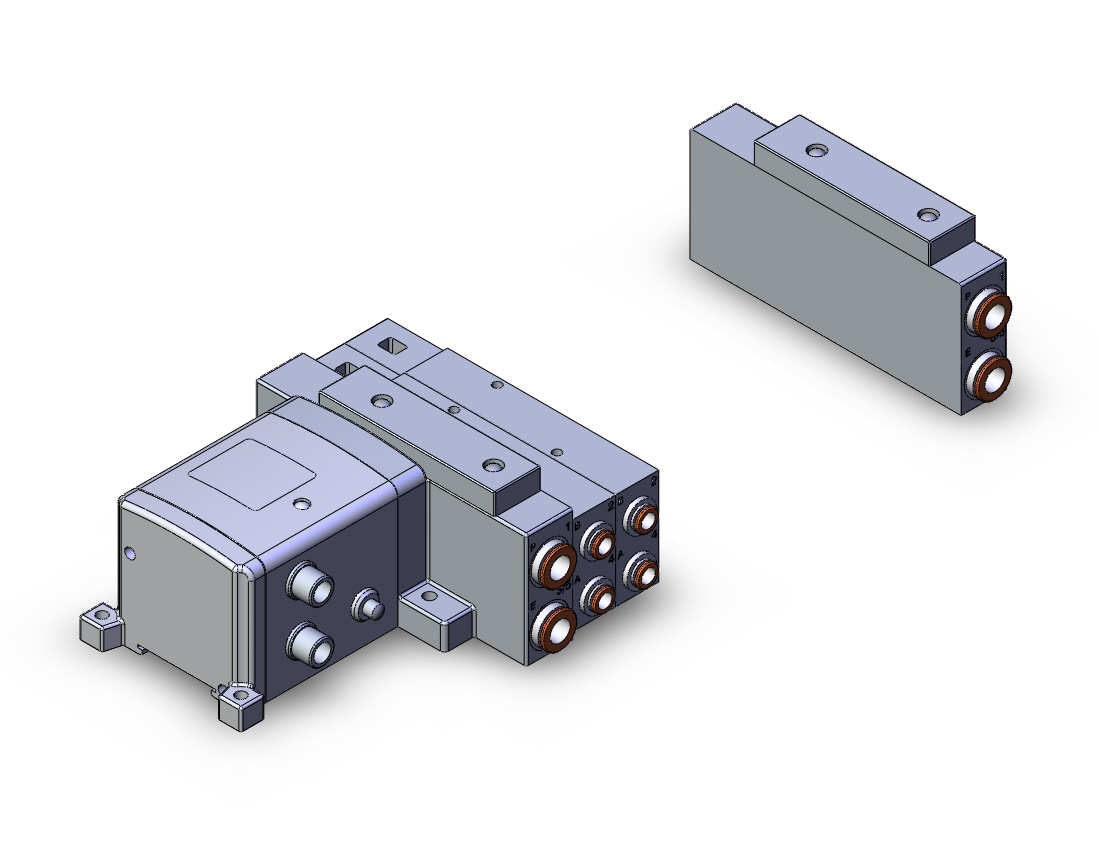 SMC SS5V3-W10S1ZEND-09B-N7 mfld, ether net si unit, SS5V3 MANIFOLD SV3000