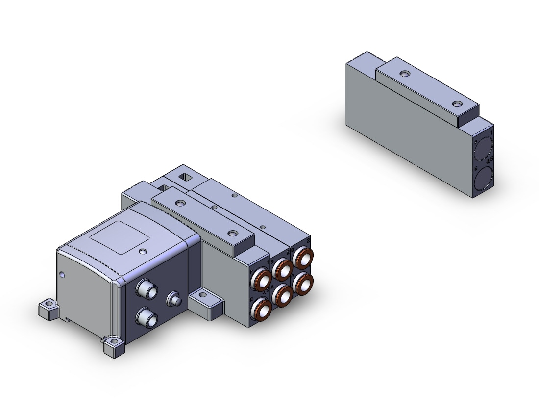 SMC SS5V3-W10S1ZEND-10D-N11 mfld, ether net si unit, SS5V3 MANIFOLD SV3000