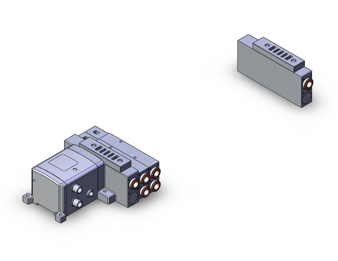 SMC SS5V3-W10S1ZEND-16BS-N11 mfld, ether net si unit, SS5V3 MANIFOLD SV3000