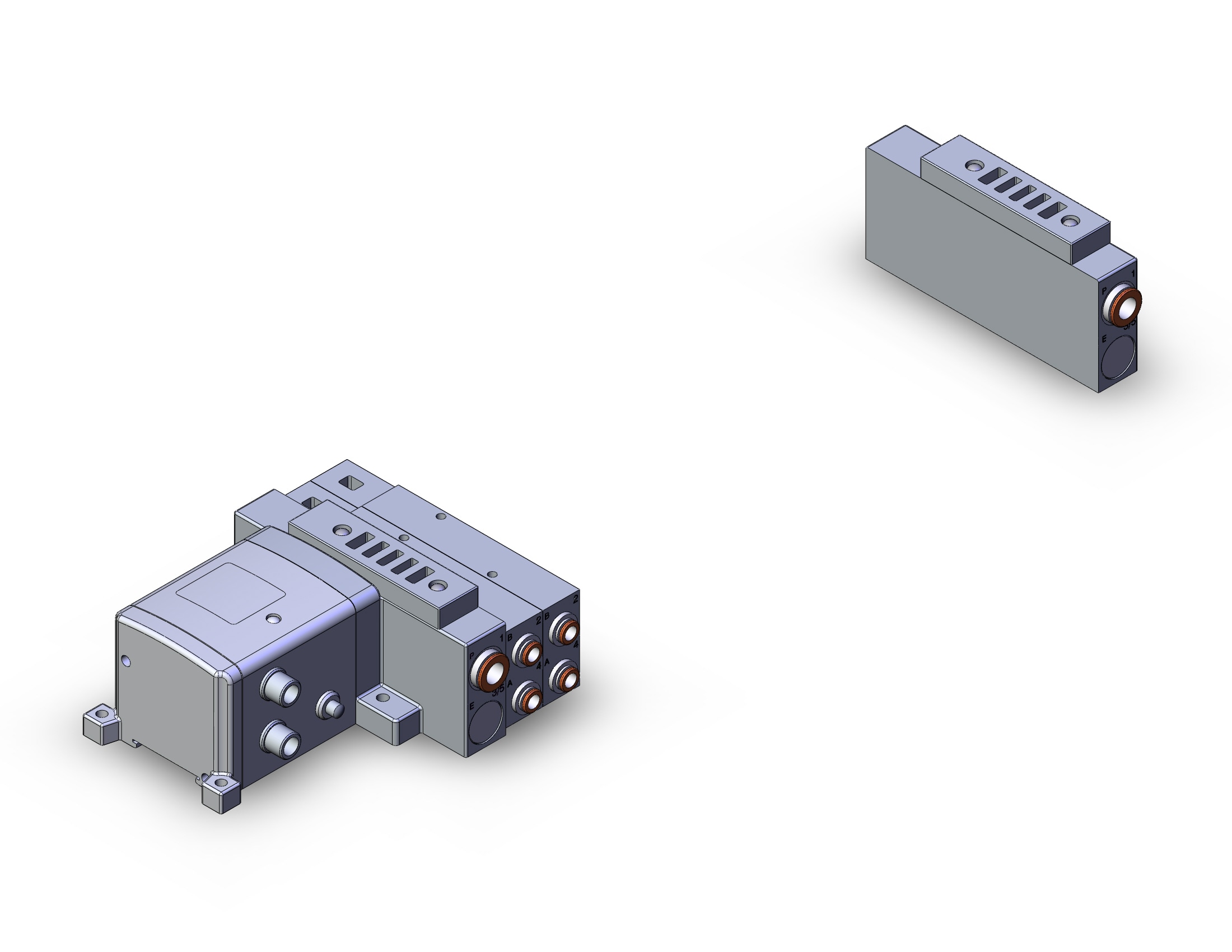 SMC SS5V3-W10S1ZEND-16BS-N7 mfld, ether net si unit, SS5V3 MANIFOLD SV3000