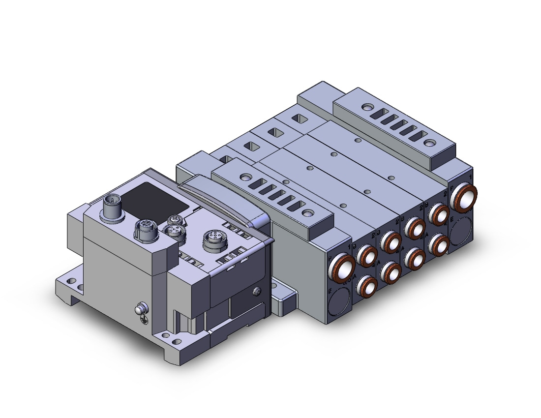 SMC SS5V3-W10S6EA2D-04BS-C8 mfld, plug-in, SS5V3 MANIFOLD SV3000