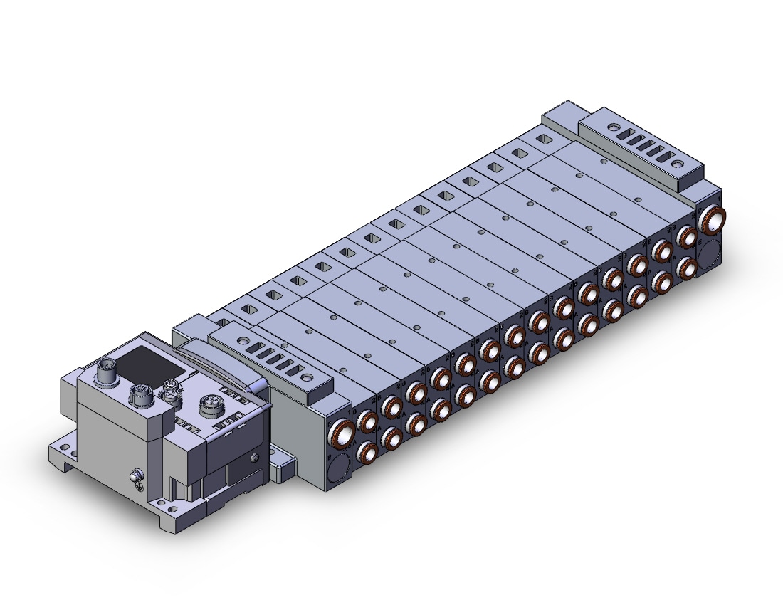 SMC SS5V3-W10S6EA2ND-14BS-C6 mfld, plug-in, SS5V3 MANIFOLD SV3000