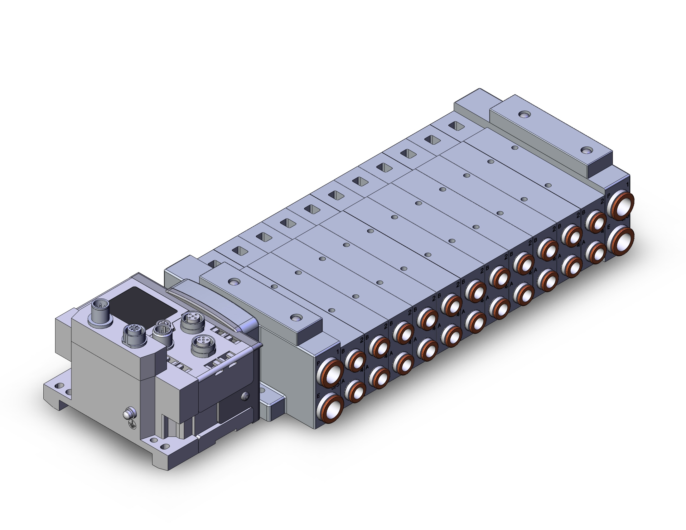 SMC SS5V3-W10S6N2ND-11B-C8 mfld, plug-in, SS5V3 MANIFOLD SV3000