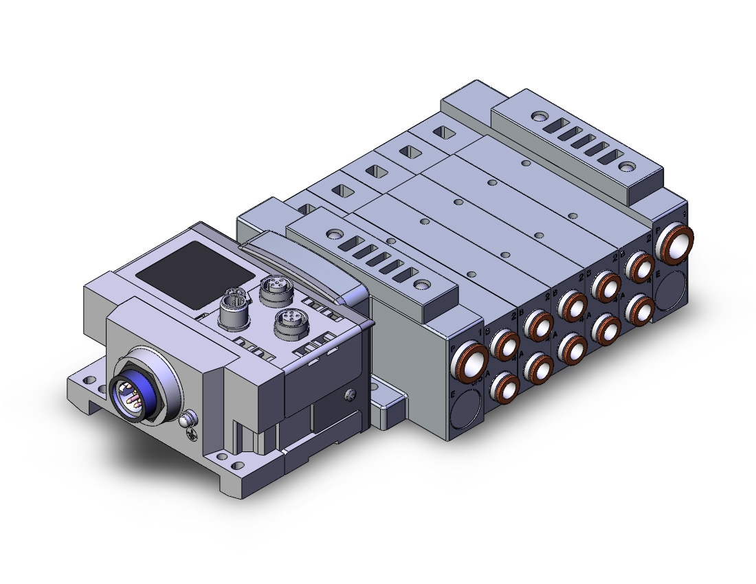 SMC SS5V3-W10S6Q3ND-05BS-N7 mfld, plug-in, SS5V3 MANIFOLD SV3000