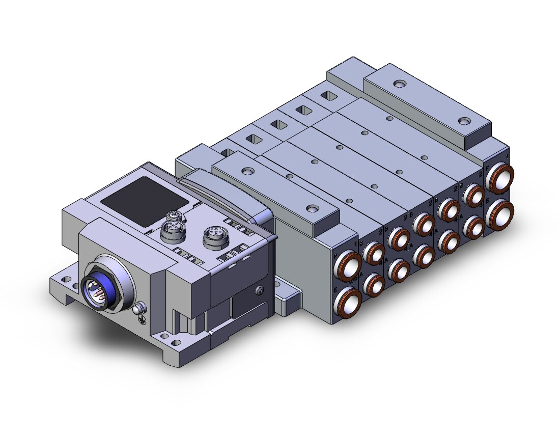 SMC SS5V3-W10S6ZE3ND-05B-N7 mfld, plug-in, SS5V3 MANIFOLD SV3000