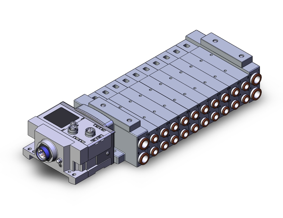 SMC SS5V3-W10S6ZE3ND-10B-N7 mfld, plug-in, SS5V3 MANIFOLD SV3000