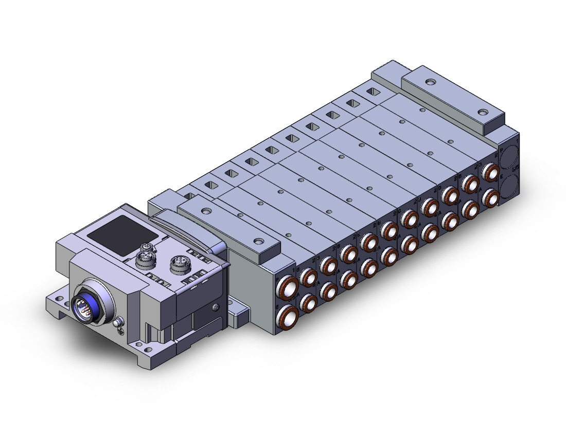 SMC SS5V3-W10S6ZE3ND-10D-N9 ss5v1 built in fitting (>1/4), SS5V3 MANIFOLD SV3000