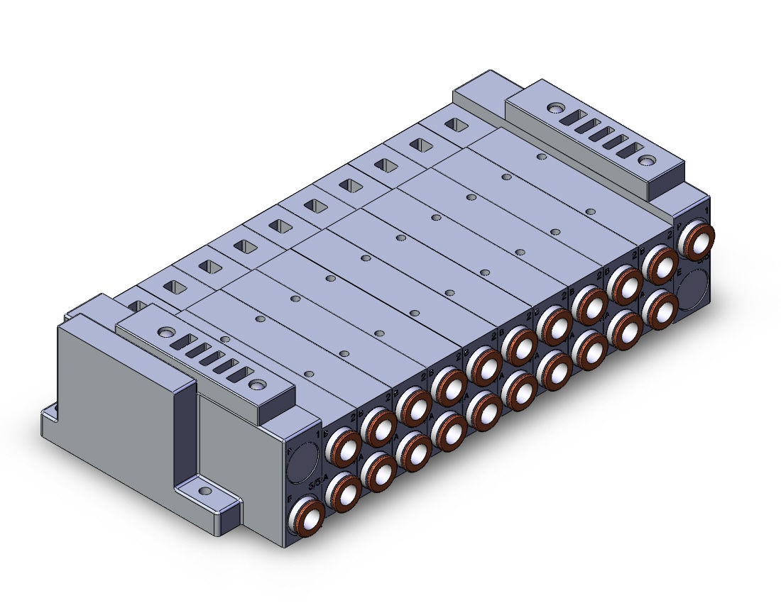 SMC SS5V3-W10S10D-10BS-N11 ss5v1 built in fitting (>1/4), SS5V3 MANIFOLD SV3000