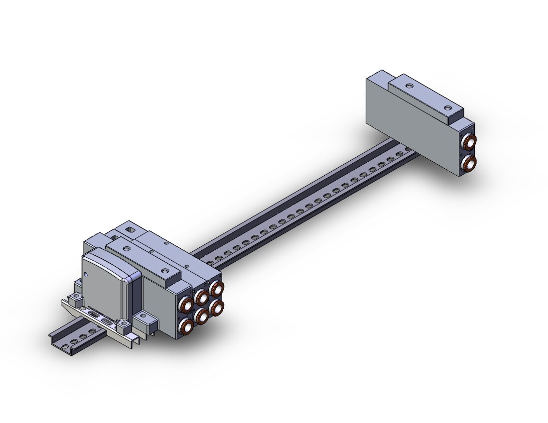 SMC SS5V3-W10S10D-18B-N11-D mfld, plug-in without si unit, SS5V3 MANIFOLD SV3000