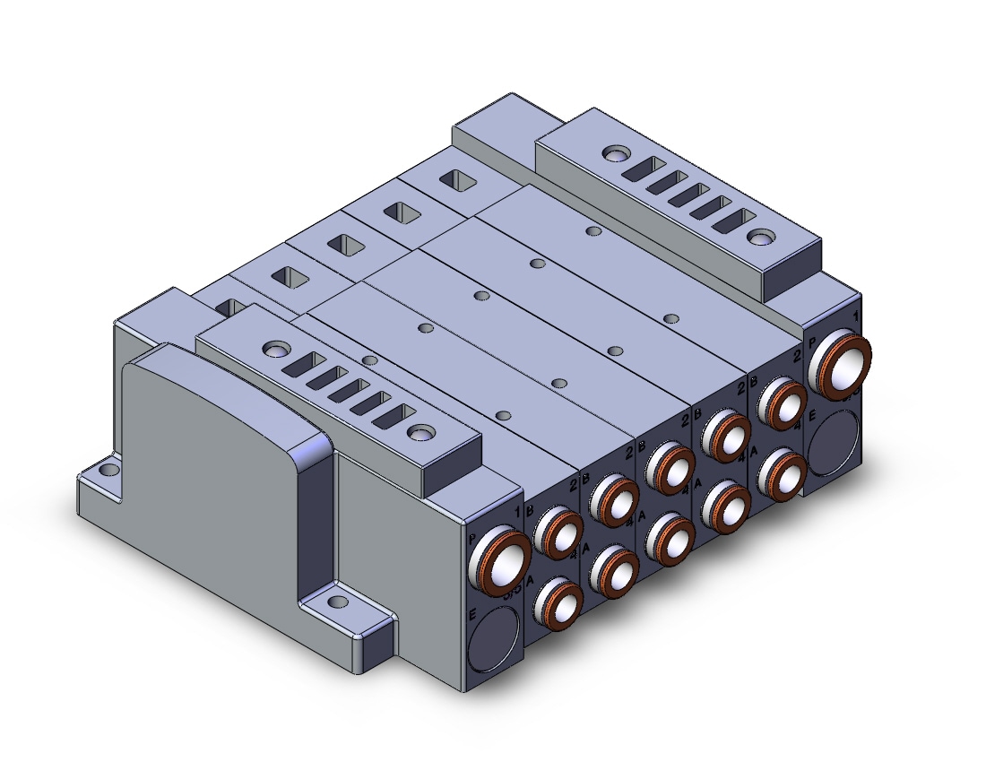 SMC SS5V3-W10S60D-05BS-N11 ss5v1 built in fitting (>1/4), SS5V3 MANIFOLD SV3000