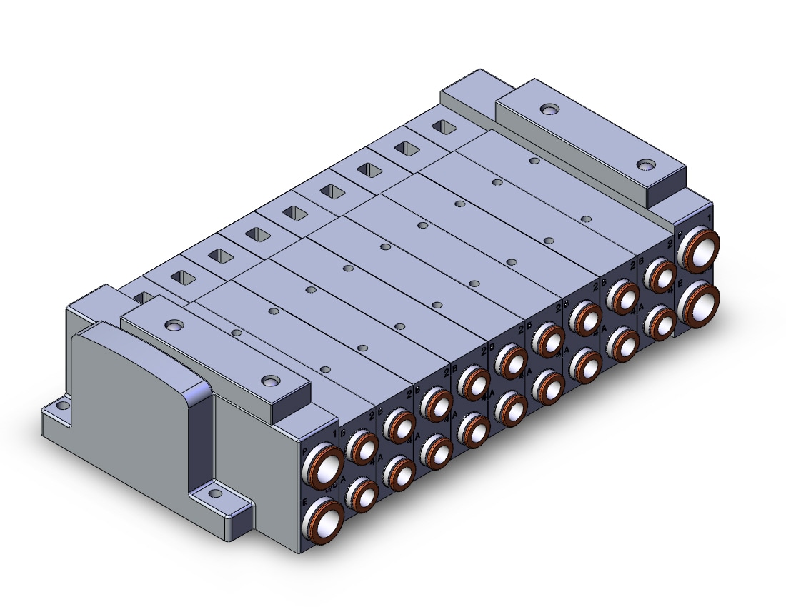 SMC SS5V3-W10S60D-09B-C8 mfld, plug-in, SS5V3 MANIFOLD SV3000