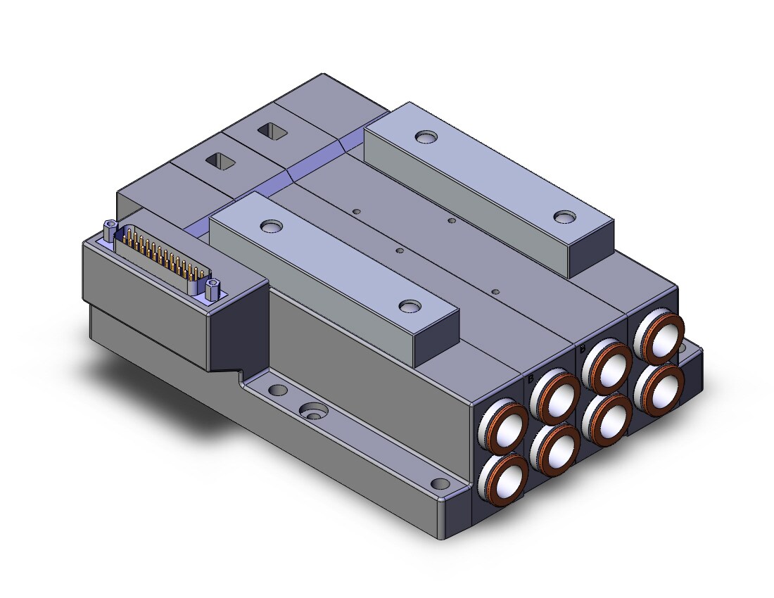 SMC SS5V4-10FD1-02B-C12 mfld, plug-in, d-sub connector, SS5V4 MANIFOLD SV4000