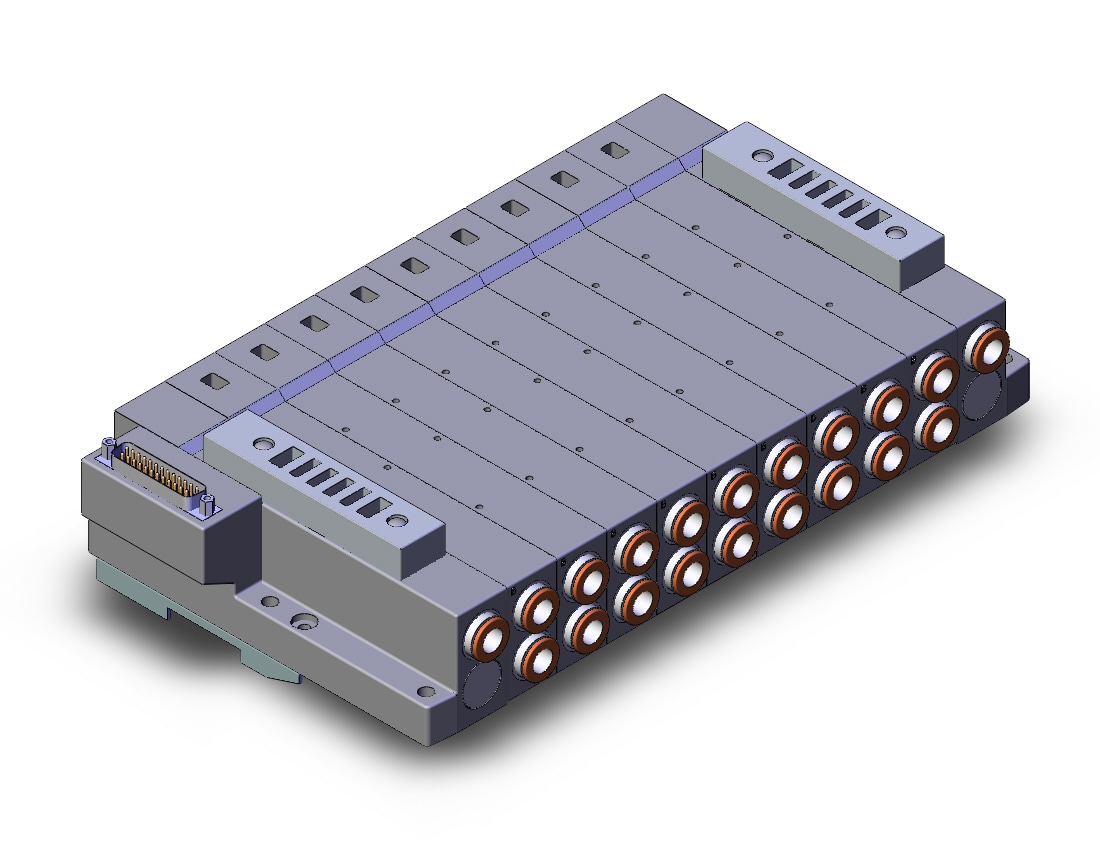 SMC SS5V4-10FD1-09BS-N11-D0 mfld, plug-in, d-sub connector, SS5V4 MANIFOLD SV4000