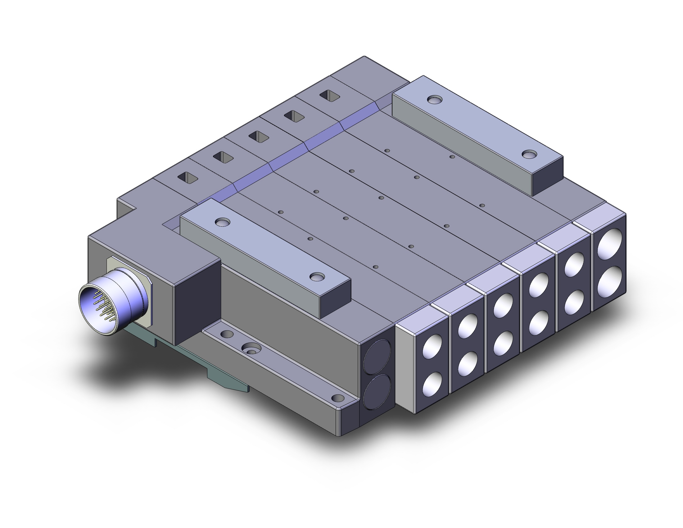 SMC SS5V4-W10CD-05U-02N-D0 ss5v 05 station manifold, tie-rod base, 4/5 PORT SOLENOID VALVE