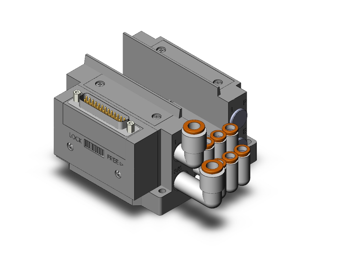 SMC SS5Y3-10F1-03D-LN7 manifold, NEW SY3000 MFLD