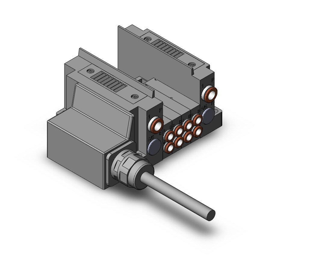 SMC SS5Y3-10L13-04BS-C6 ss5y3 4 sta manifold base, 4/5 PORT SOLENOID VALVE