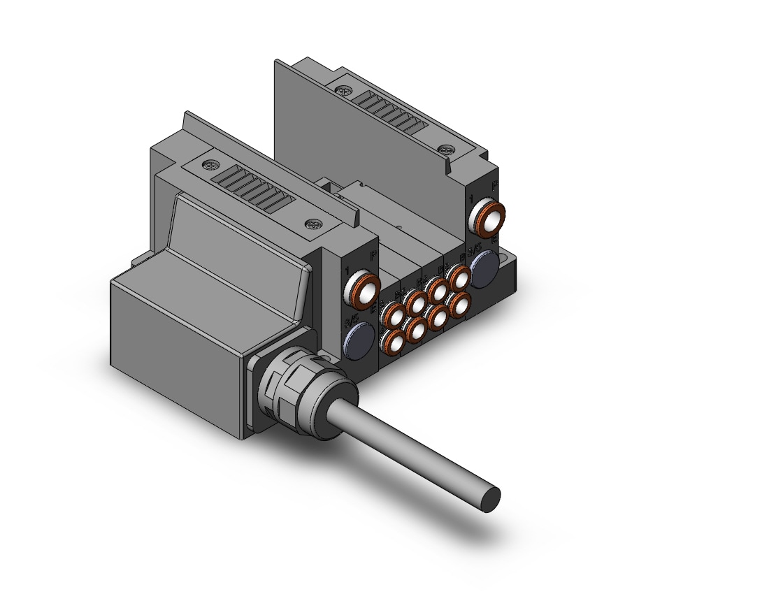 SMC SS5Y3-10L32-04BS-C6 ss5y3 4 sta manifold base, 4/5 PORT SOLENOID VALVE