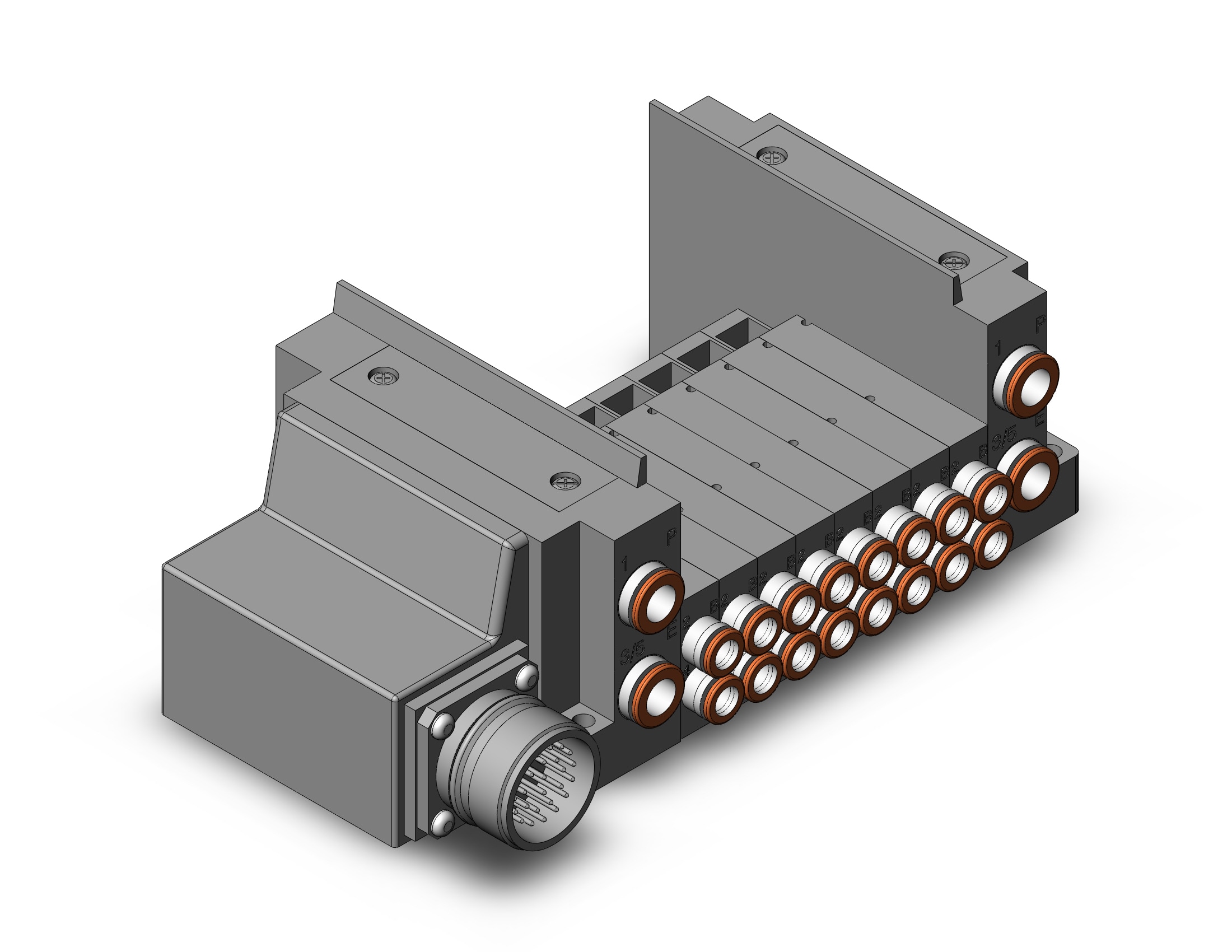 SMC SS5Y3-10M-08B-N7 manifold, NEW SY3000 MFLD