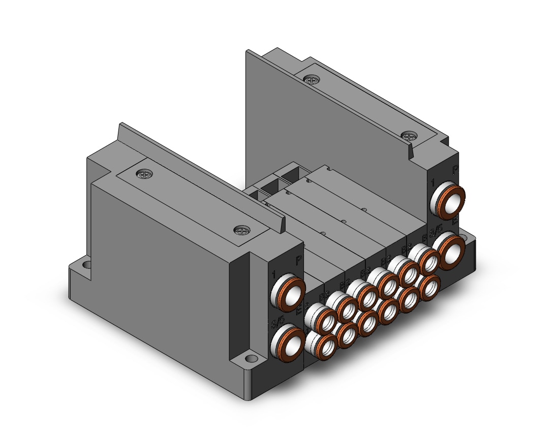 SMC SS5Y3-10S0-06B-N7 manifold, NEW SY3000 MFLD