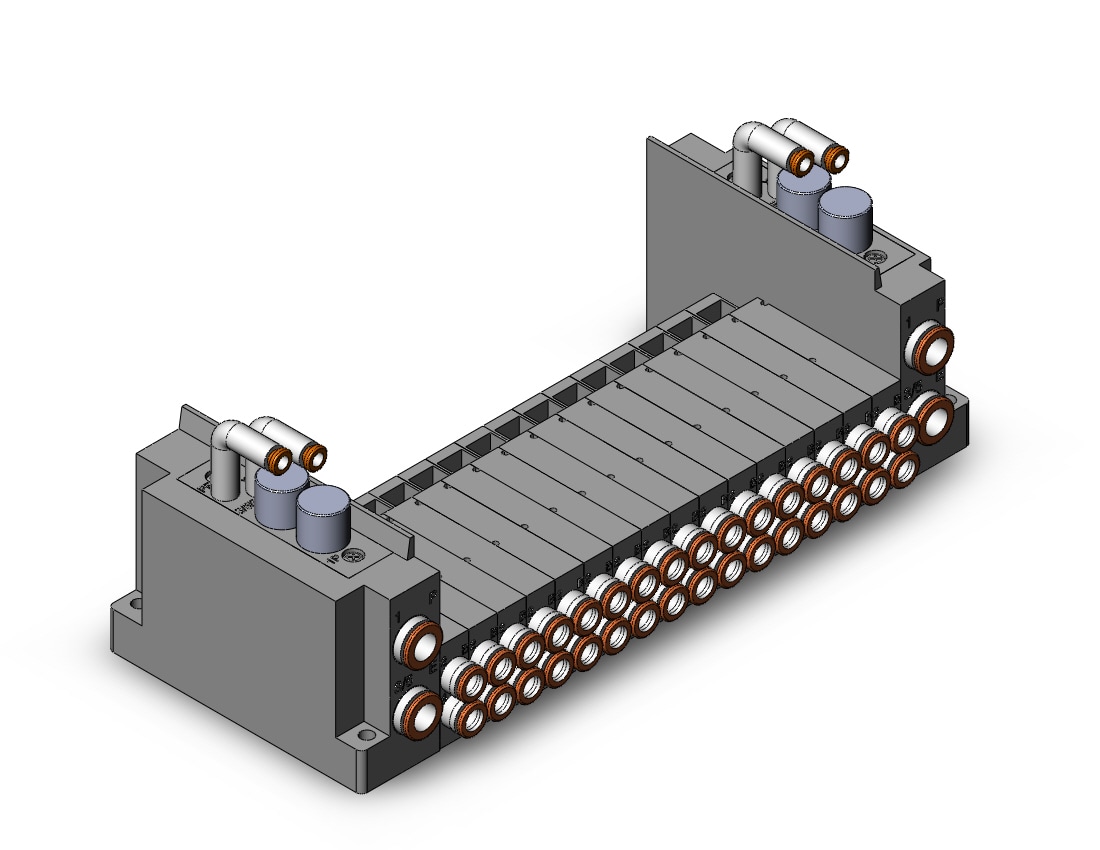 SMC SS5Y3-10S0-16BR-N7 manifold, NEW SY3000 MFLD