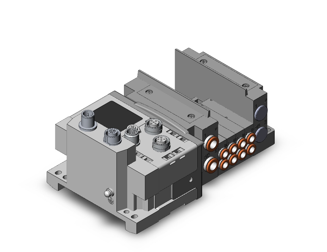 SMC SS5Y3-10S6D2-04D-C6 ss5y3 4 sta manifold base, 4/5 PORT SOLENOID VALVE